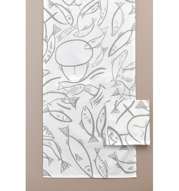 Tablerunner Lesconil gris