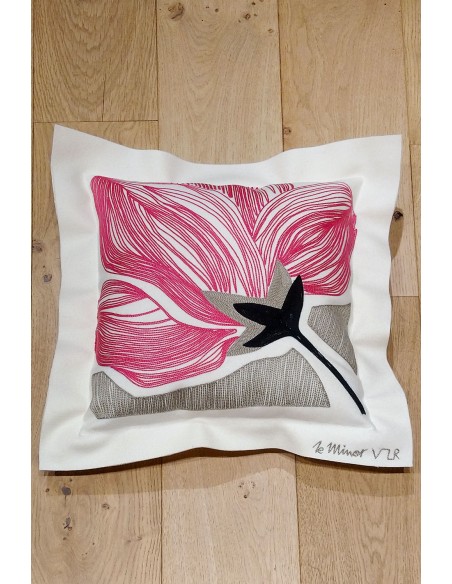 Coussin Pivoine