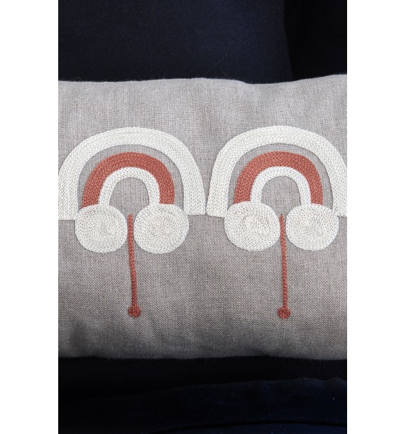 Coussin Plumes de Paon