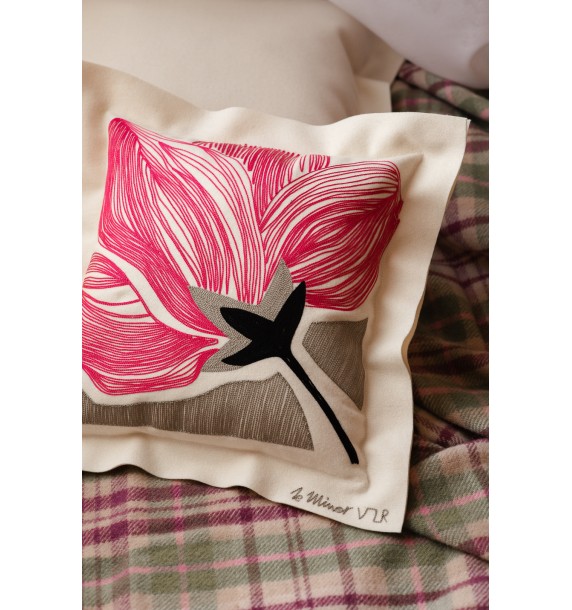 Coussin Pivoine