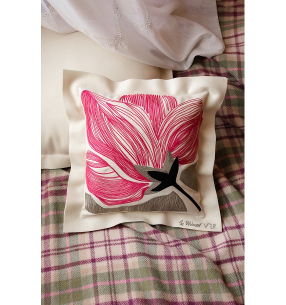 Coussin Pivoine