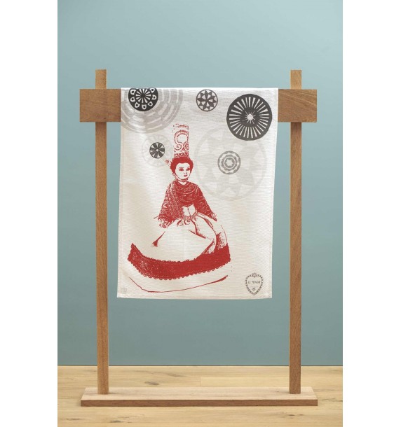 Tea Towel Thumette red