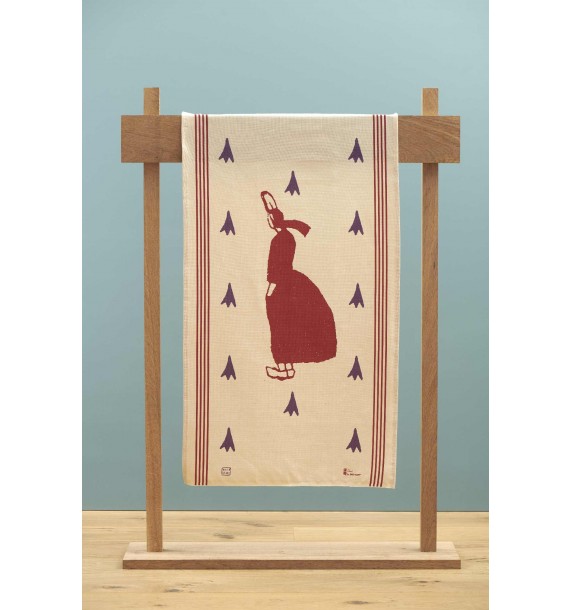 Tea towel Bigoudène Prune