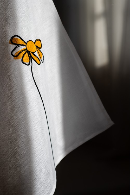 Torchon Fleur Matricaire N°4