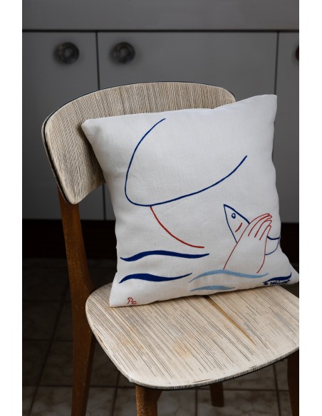 Coussin Tête de Pêcheur