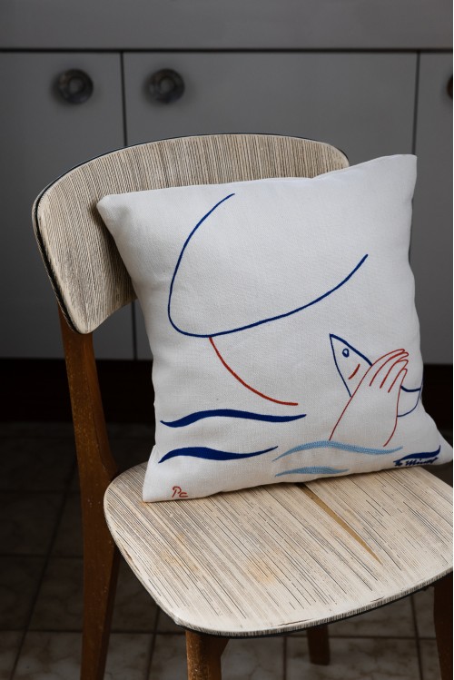 Coussin Tête de Pêcheur
