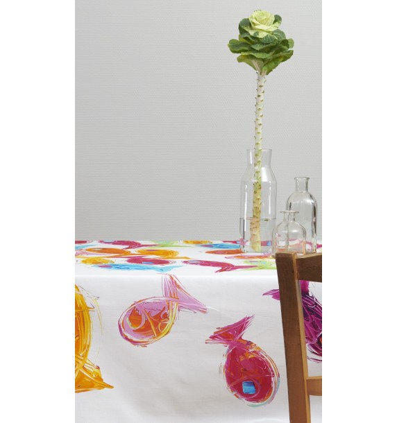 Tablecloth Nappe Heureux comme un poisson