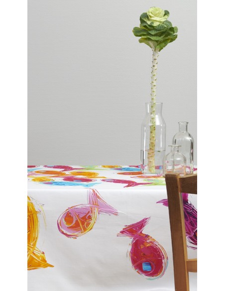 Tablecloth Nappe Heureux comme un poisson
